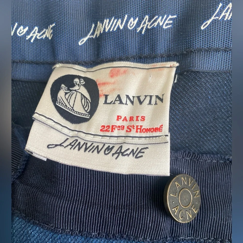 LANVIN Paris x Acne Denim Jeans SS09 Albert Elbaz Opening Ceremony Rare to Find✨ - Picture 11 of 16